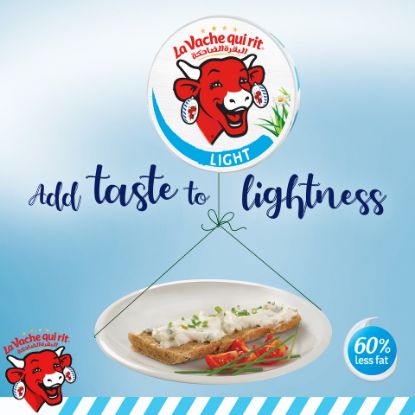 Picture of La Vache qui rit Light Spreadable Cheese Triangles 8 Portions 120g