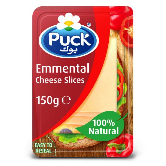 Picture of Puck Emmental Natural Cheese Slices 150g