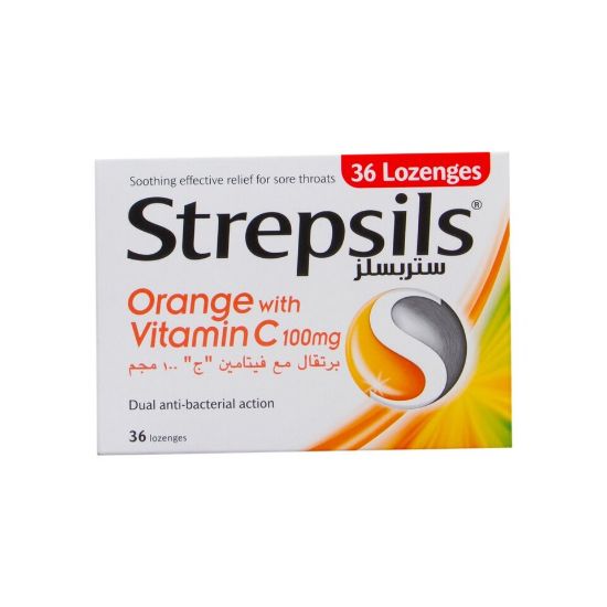 Picture of Strepsils Orange With Vitamin C 36pcs