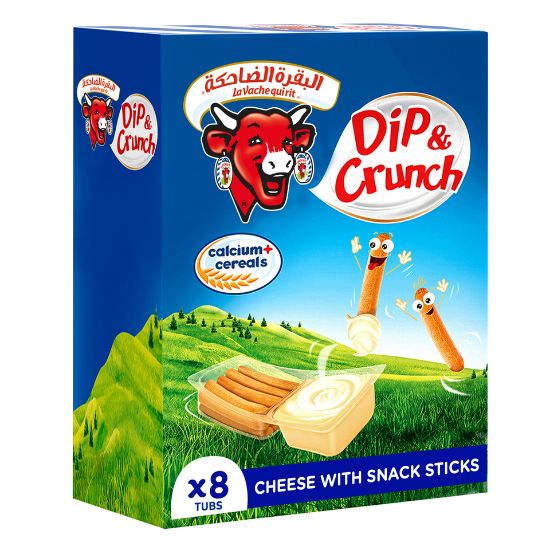 Picture of La Vache qui Rit Dip & Crunch Cheese and Breadstick Snack 280g