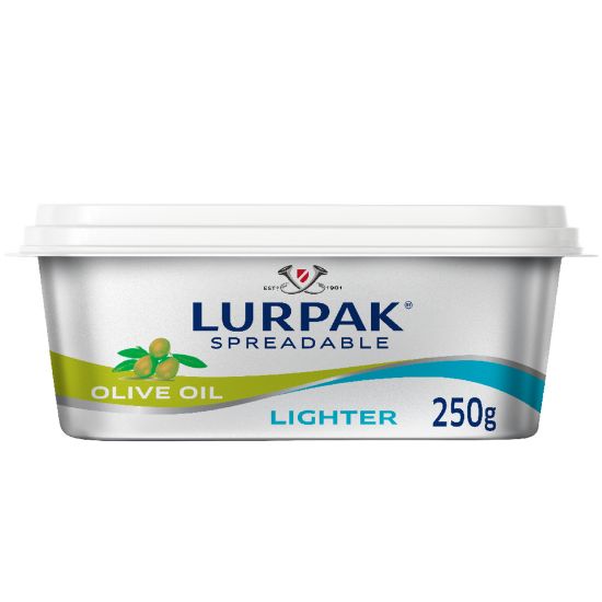 Picture of Lurpak Spreadable Butter Unsalted With Olive Oil 250g