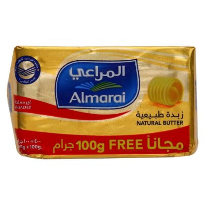 Picture of Almarai Natural Butter Unsalted 400g + 100g