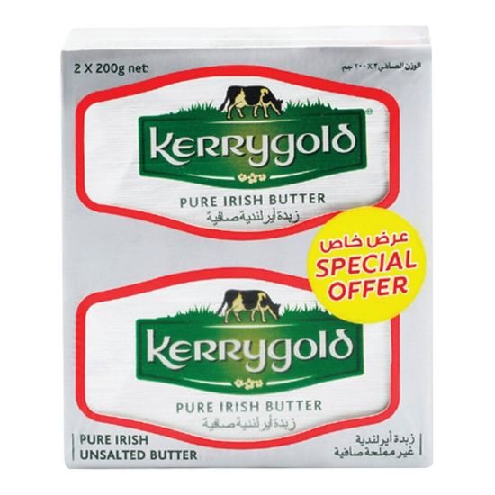 Picture of Kerrygold Pure Irish Unsalted Butter 2 x 200 g