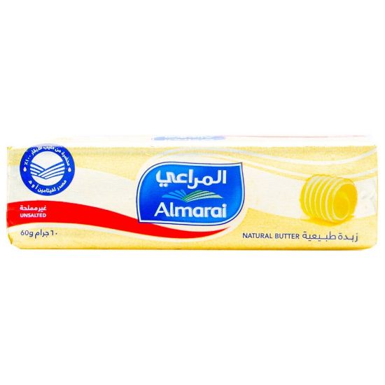 Picture of Almarai Natural Butter Unsalted 60g