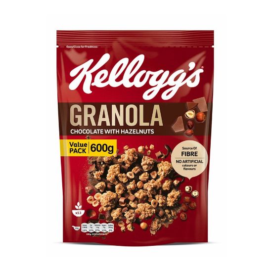 Picture of Kellogg's Granola Chocolate With Hazelnuts 600g