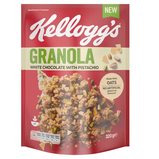 Picture of Kellogg's Granola White Chocolate With Pistachio 320g