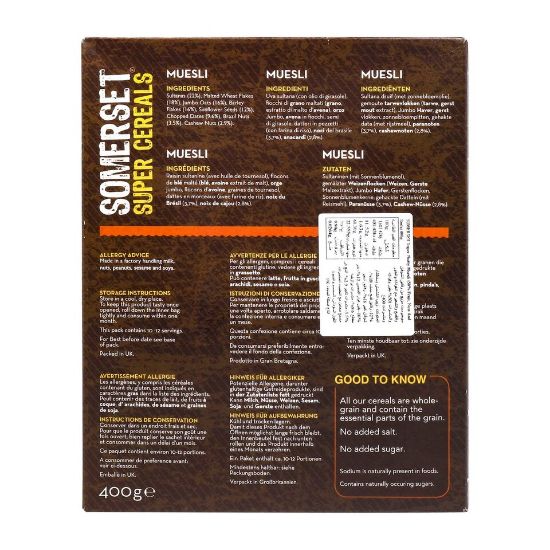 Picture of Somerset Super Cereals Super Nutty Muesli 400g