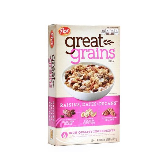 Picture of Post Great Grains Cereal Rasins, Dates, Pecans 453g