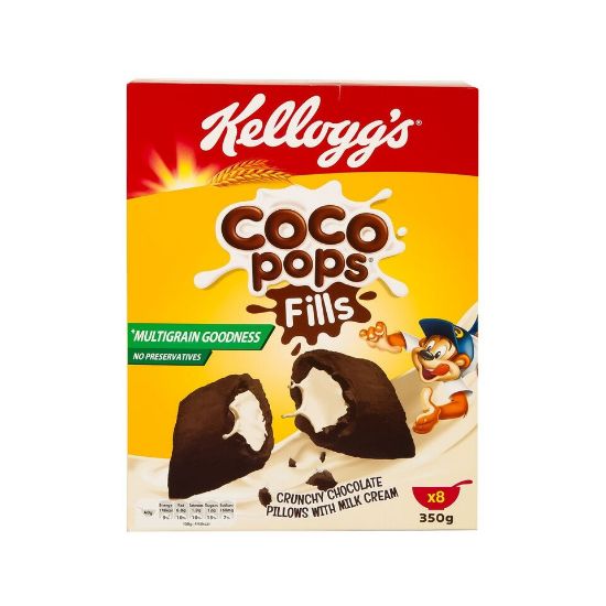 Picture of Kellogg's Coco Pops Fills Chocolate Pillows With Milk Cream 350g