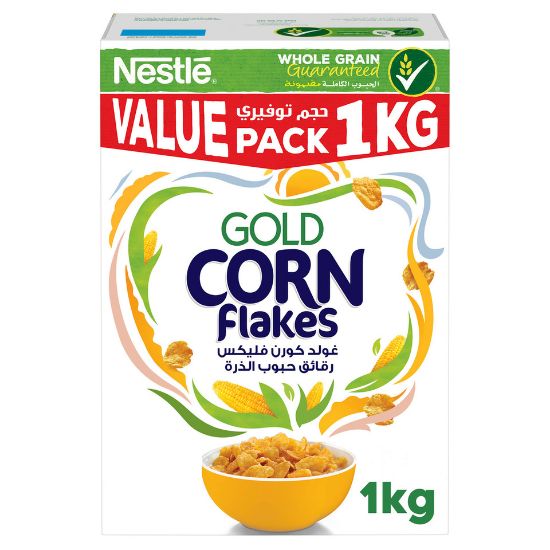 Picture of Nestle Gold Corn Flakes Breakfast Cereal 1kg