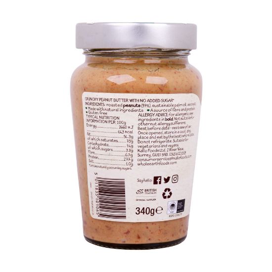 Picture of Whole Earth Peanut Butter Crunchy Original 340g(N)