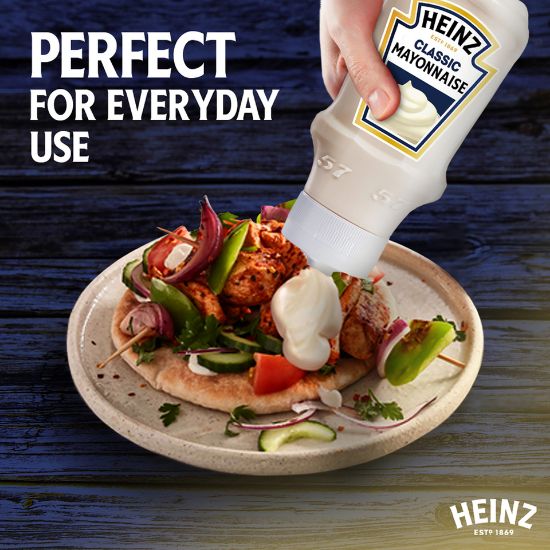 Picture of Heinz Creamy Classic Mayonnaise Top Down Squeezy Bottle 225ml