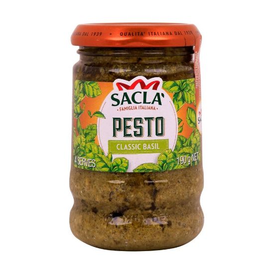 Picture of Sacla Italian Pasta Sauce With Basil Sauce 190g