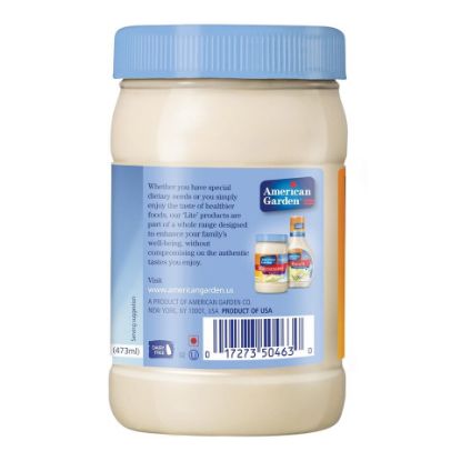 Picture of American Garden Real Mayonnaise Light Gluten Free, Dairy Free 473 ml