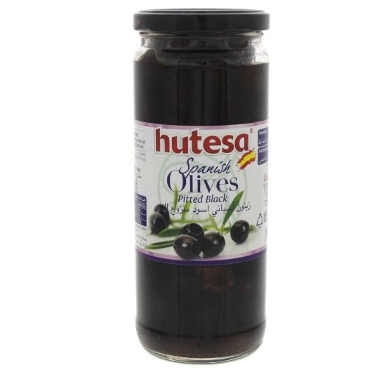 Picture of Hutesa Spanish Pitted Black Olives 212 g