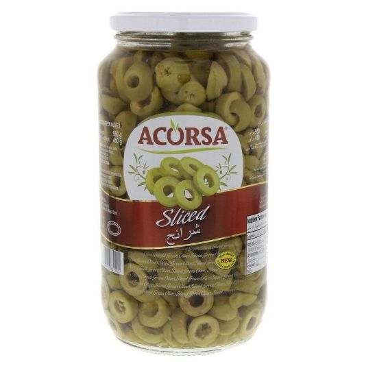 Picture of Acorsa Sliced Green Olives 450g