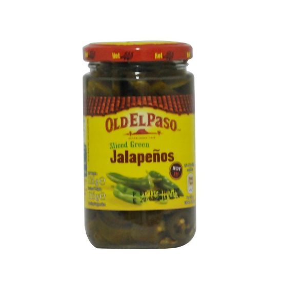 Picture of Old El Paso Jalapeños Hot and Tangy 215g