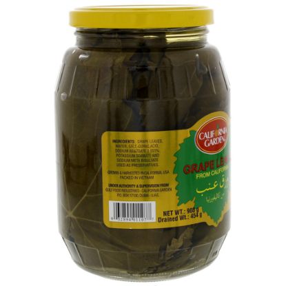 Picture of California Garden Jarred Grape Vine Leaves In Brine 908g