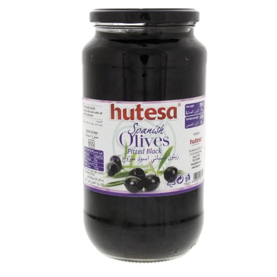 Picture of Hutesa Spanish Black Olives Pitted 400g