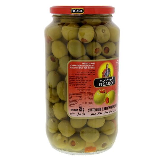 Picture of Figaro Stuffed Green Olives With Pimiento-Paste 575g