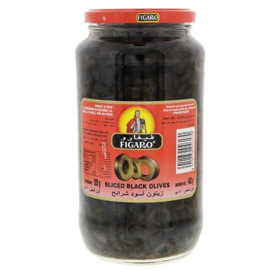 Picture of Figaro Sliced Black Olives 480g