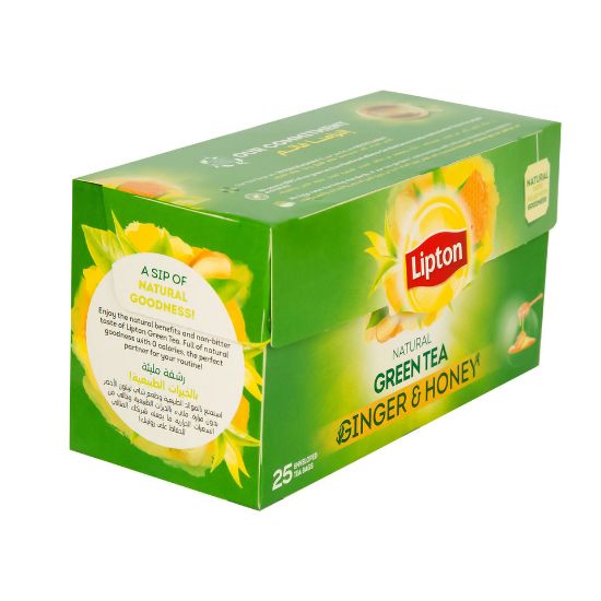 Picture of Lipton Green Tea Ginger & Honey 25 Teabags(N)