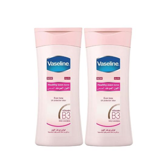 Picture of Vaseline Healthy Even Tone With Vitamin B3 Body Lotion 2 x 400 ml