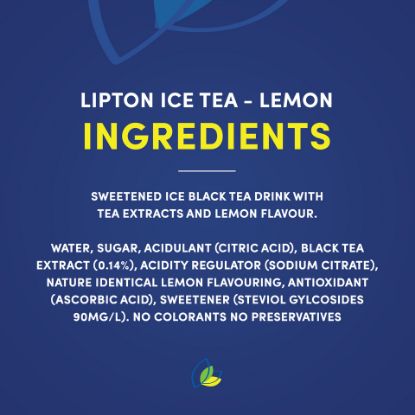 Picture of Lipton Lemon Ice Tea Non-Carbonated Refreshing Drink 320ml(N)