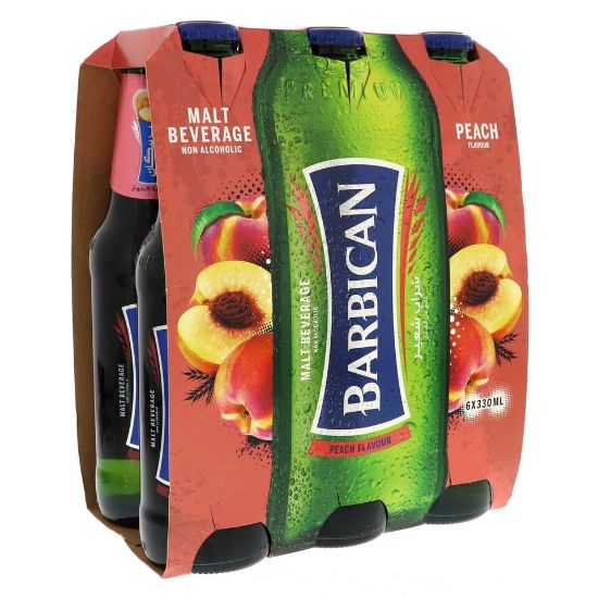 Picture of Barbican Peach Non Alcoholic Malt Beverage 330ml(N)