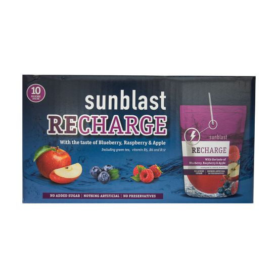 Picture of Sun Blast Recharge With Blueberry, Raspberry & Apple 10 x 200ml(N)