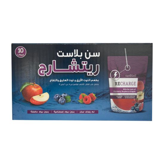 Picture of Sun Blast Recharge With Blueberry, Raspberry & Apple 10 x 200ml(N)