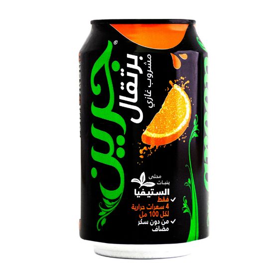 Picture of Green Cola Carbonated Orange 330ml(N)