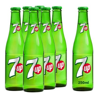 Picture of 7UP Carbonated Soft Drink Glass Bottle 250ml(N)