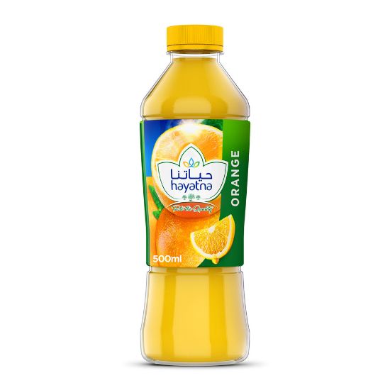 Picture of Hayatna No Added Sugar 100% Pure Orange Juice 500 ml(N)