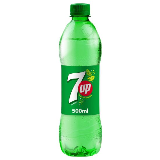 Picture of 7UP Carbonated Soft Drink Plastic Bottle 500ml(N)