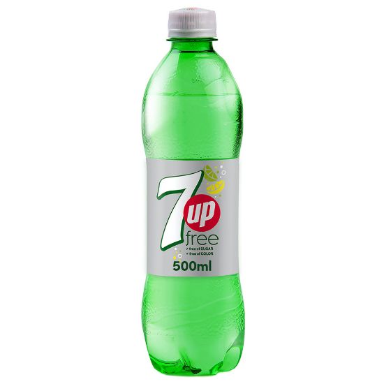 Picture of 7UP Free Carbonated Soft Drink Plastic Bottle 500ml(N)