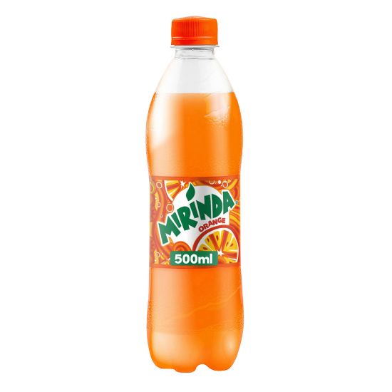 Picture of Mirinda Orange Carbonated Soft Drink Plastic Bottle 500ml(N)