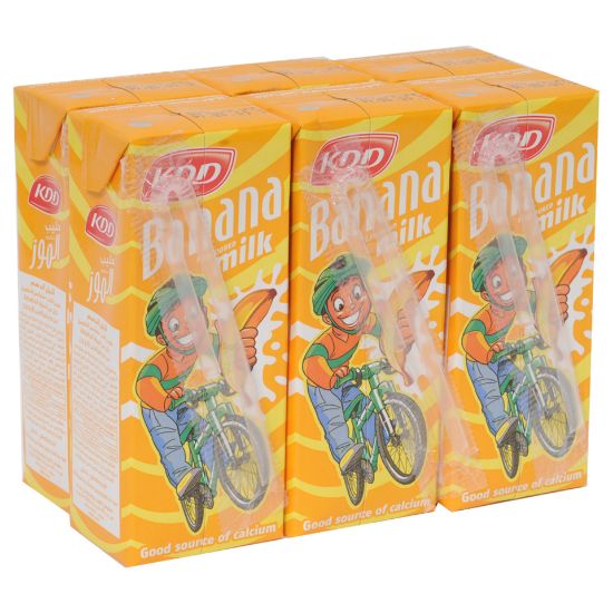 Picture of KDD Banana Flavoured Milk 6 x 180ml(N)