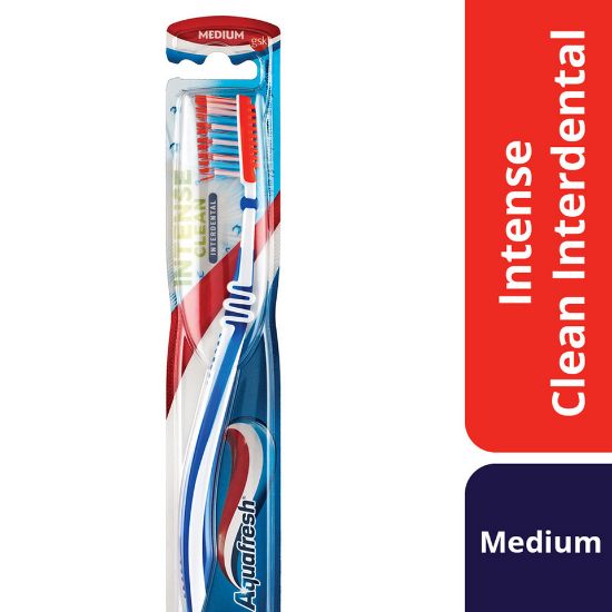 Picture of Aquafresh Intense Clean Interdental Toothbrush Medium Assorted Color 1pc