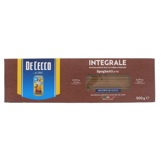 Picture of De Cecco Integrale Spaghetti n°12 500g(N)