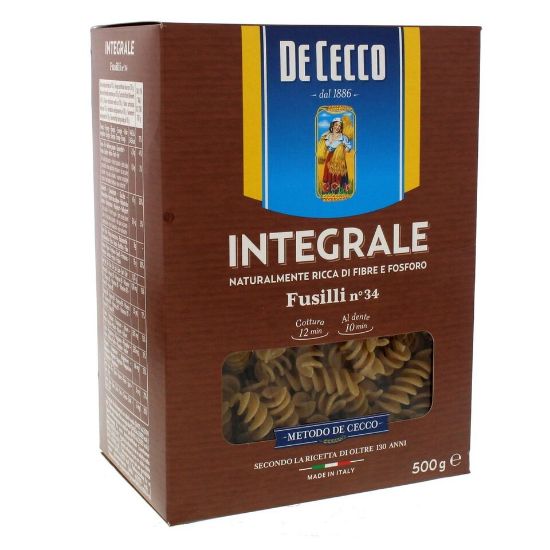 Picture of De Cecco Integrali Fusilli No.34 500g(N)