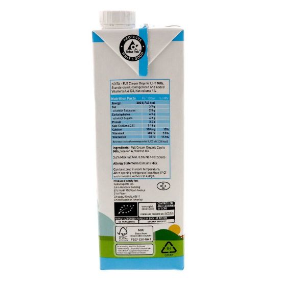 Picture of Koita Organic Whole Cow's Milk 1Litre(N)