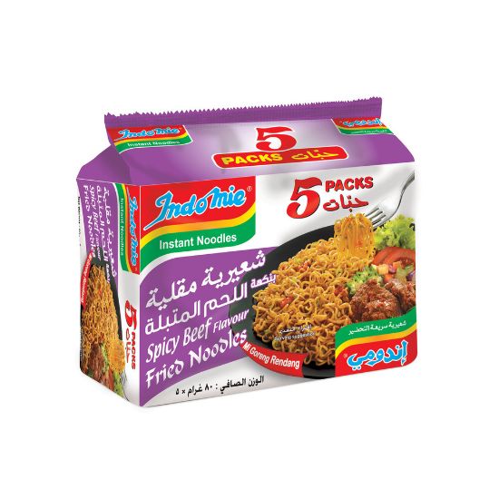 Picture of Indomie Spicy Beef Flavour Noodles 80g x 5 Pieces(N)