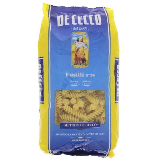 Picture of De Cecco Fusilli Pasta No.34 500g(N)