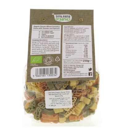 Picture of Little Pasta Organics Durum Wheat Semolina Pasta 250g(N)