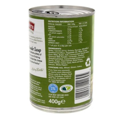 Picture of Baxters Carrot & Coriander Soup 400g(N)