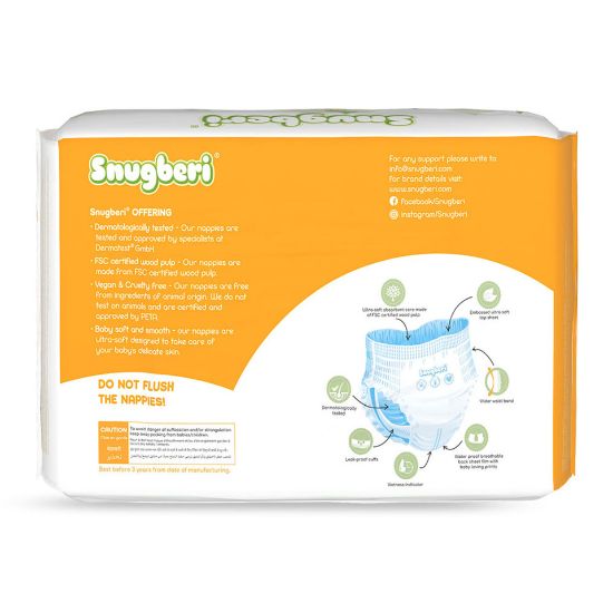 Picture of Snugberi Baby Diaper Pants Size 4, Large 7-12kg 24pcs