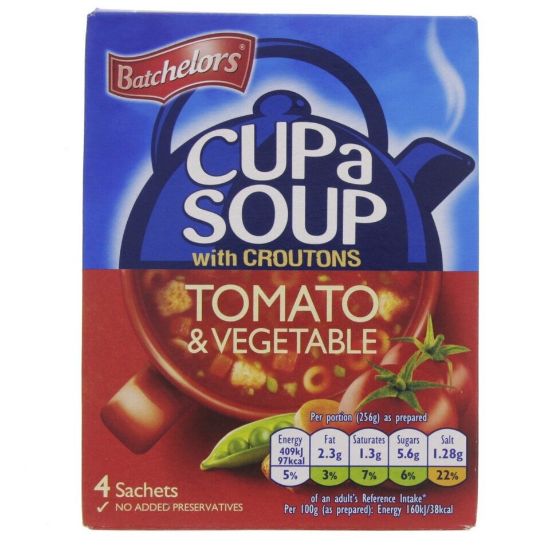 Picture of Batchelor Tomato and Vegetables with Croutons Soup 104g(N)