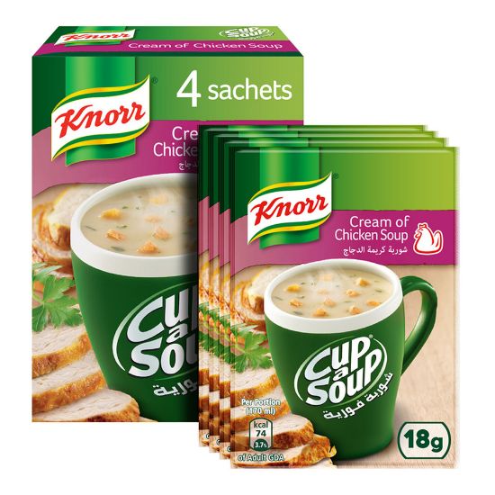 Picture of Knorr Cup-A-Soup Cream of Chicken 4 x 18g(N)