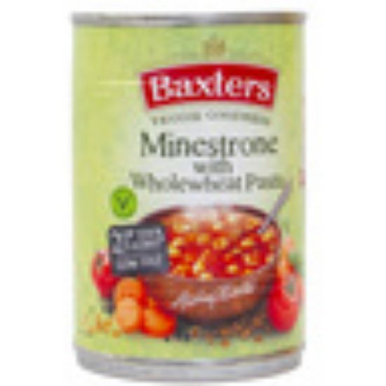 Picture of Baxters Vegetarian Minestrone with Wholemeal Pasta Soup 400g(N)